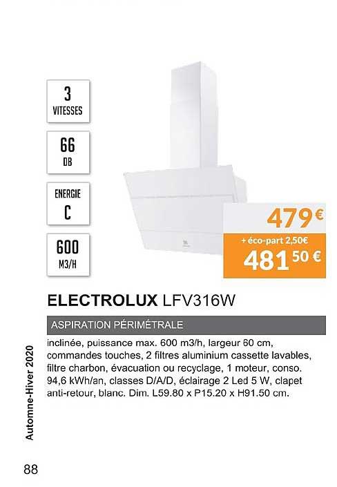 Electrolux Lfv316w Aspiration Périmétrale