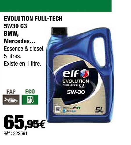 elf evolution full-tech 5w30 c3 bmw, mercedes