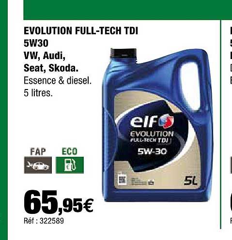 elf evolution full-tech tdi 5w30