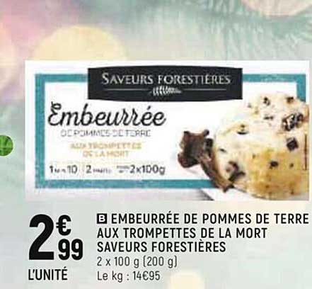 embeurrée de pommes de terre aux trompettes de la mort saveurs forestières