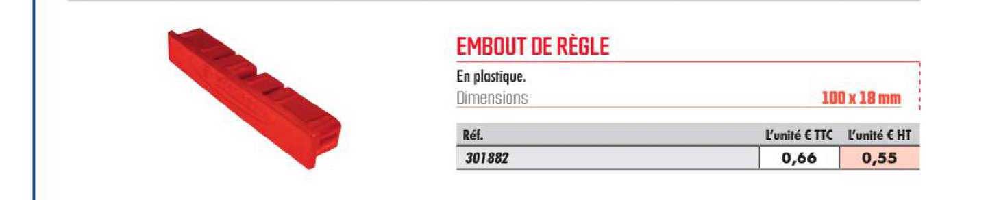 Embout De Règle