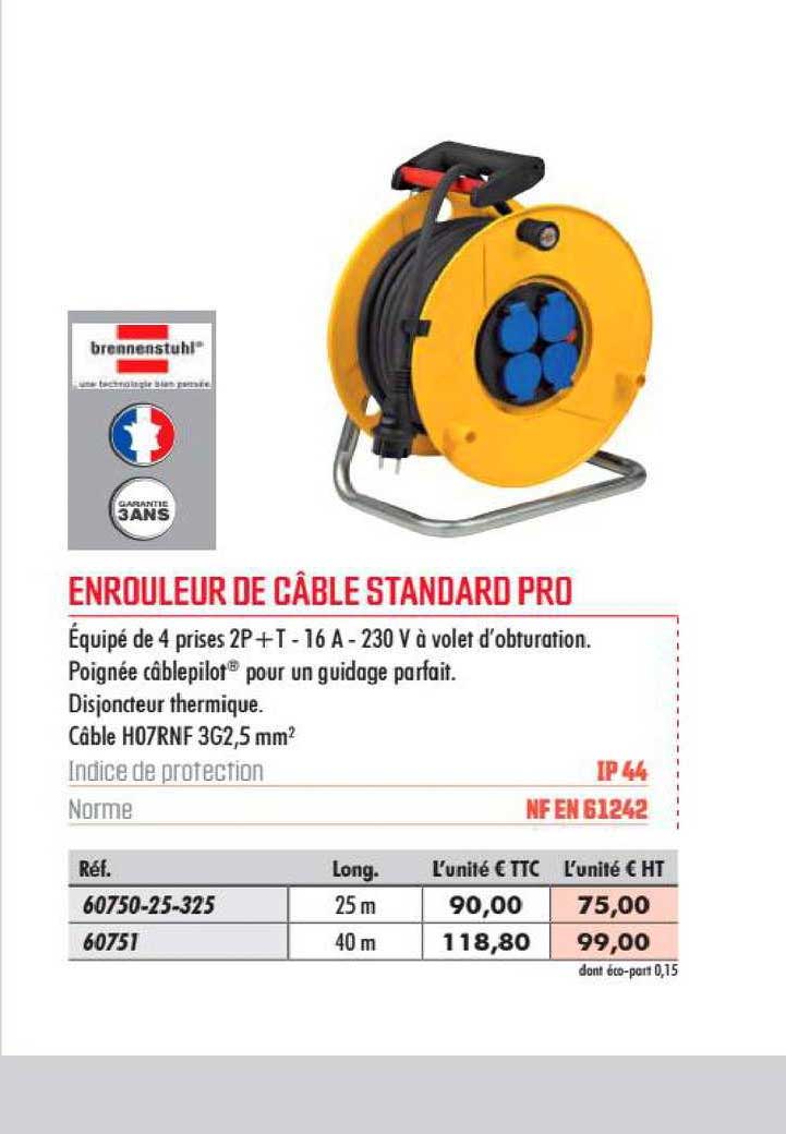 Enrouleur De Câble Standard Pro