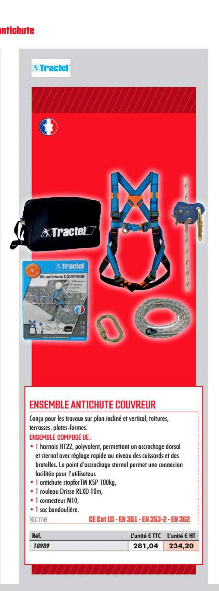 ensemble antichute couvreur