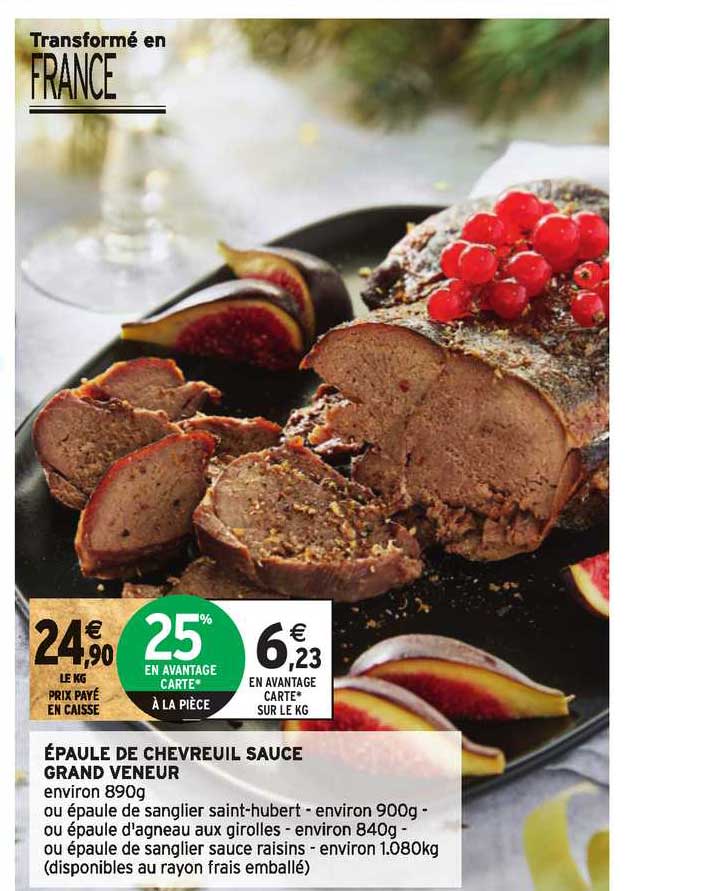 épaule de chevreuil sauce grand veneur