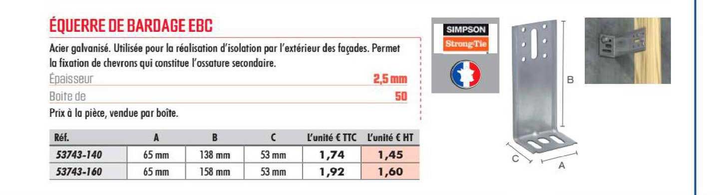 équerre De Bardage Ebc