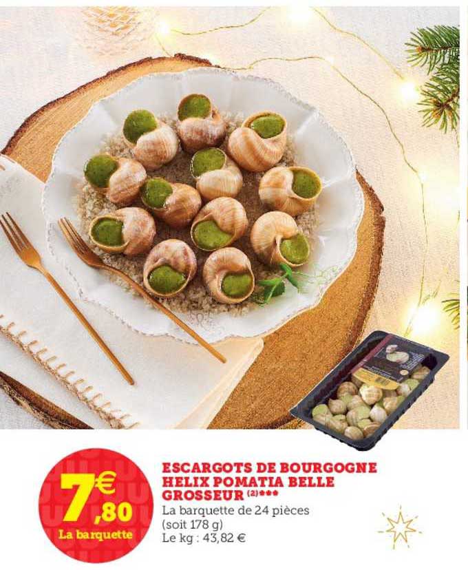 escargots de bourgogne helix pomatia belle grosseur