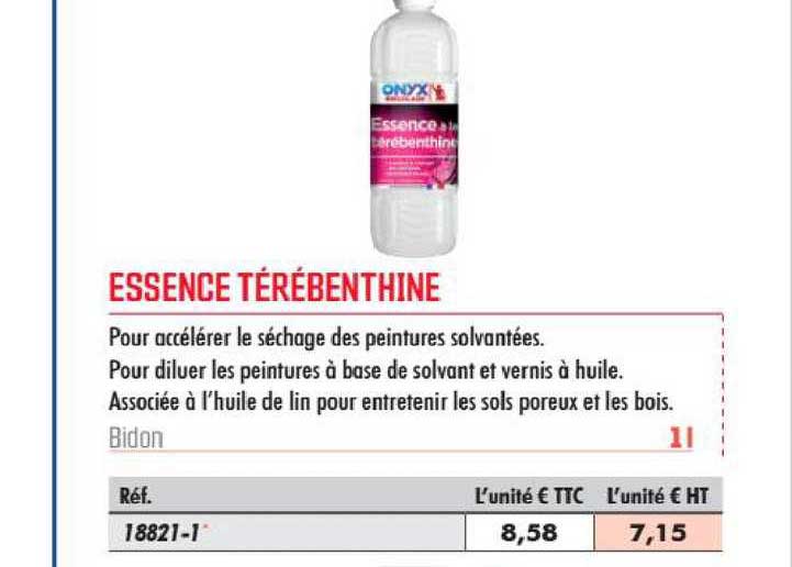 essence térébenthine