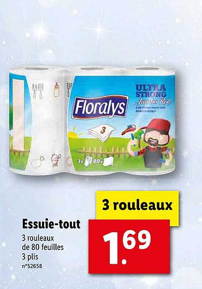 essuie-tout floralys