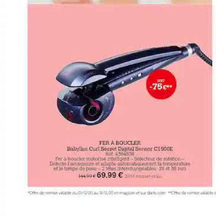 fer à boucler babyliss curl secret digital sensor