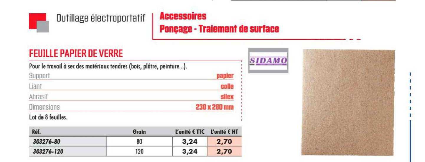 feuille papier de verre sidamo