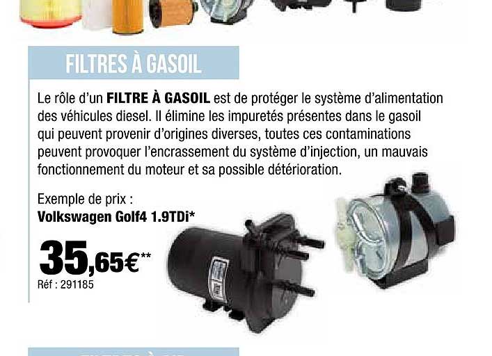 filtres à gasoil