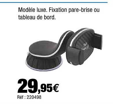 fixation pare-brise ou tableau de bord