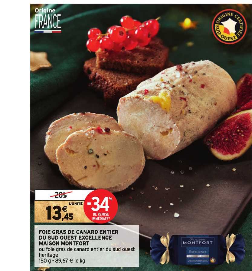 foie gras de canard entier du sud ouest excellence maison montfort
