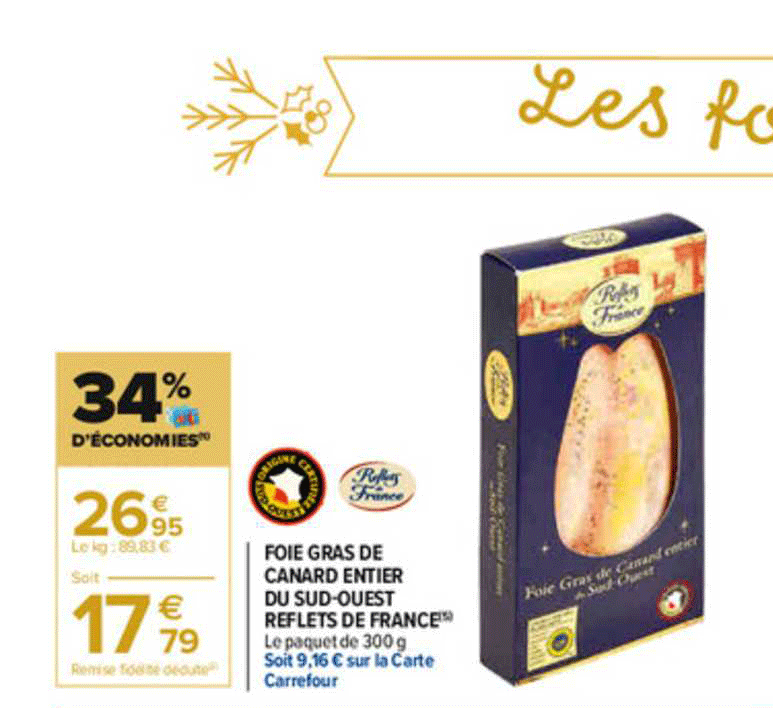 foie gras de canard entier du sud-ouest reflets de france