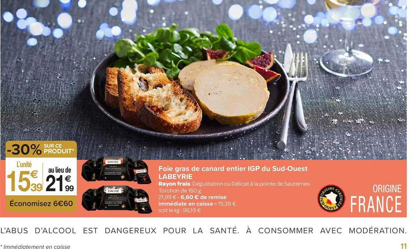 foie gras de canard entier igp du sud ouest labeyrie