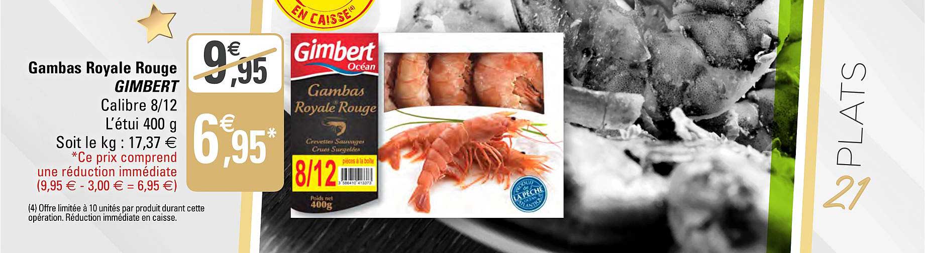 gambas royale rouge gimbert