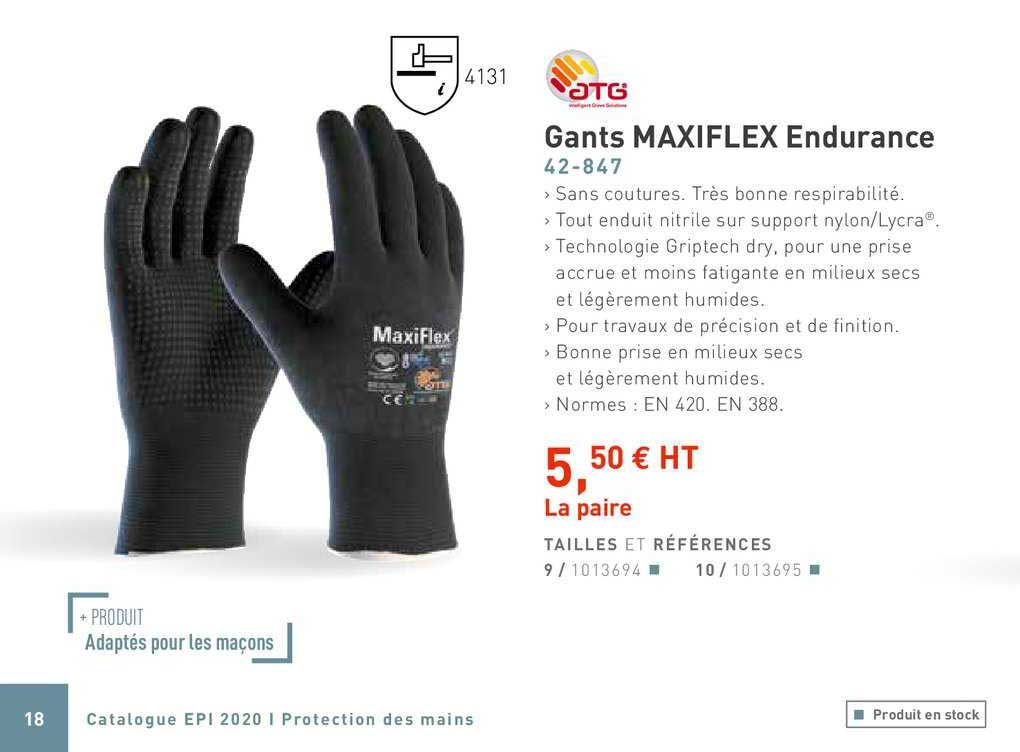 gants maxiflex endurance