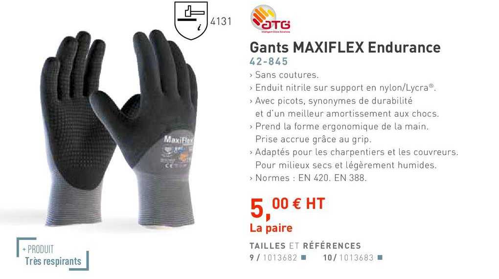 gants maxiflex endurance