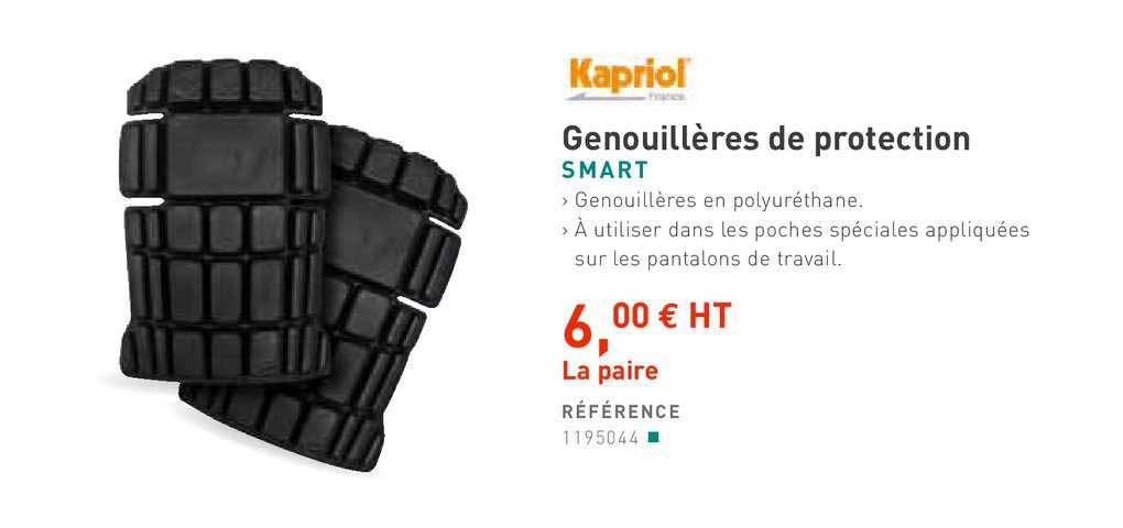 genouillères de protection smart kapriol