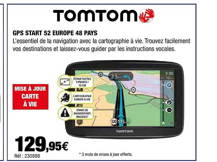 gps start 52 europe 48 pays tomtom