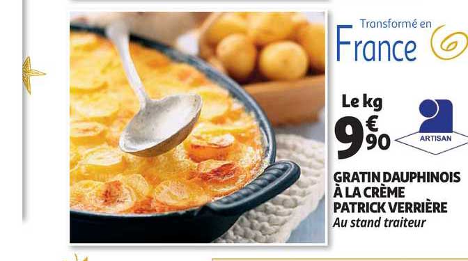 gratin dauphinois à la crème patrick verrière