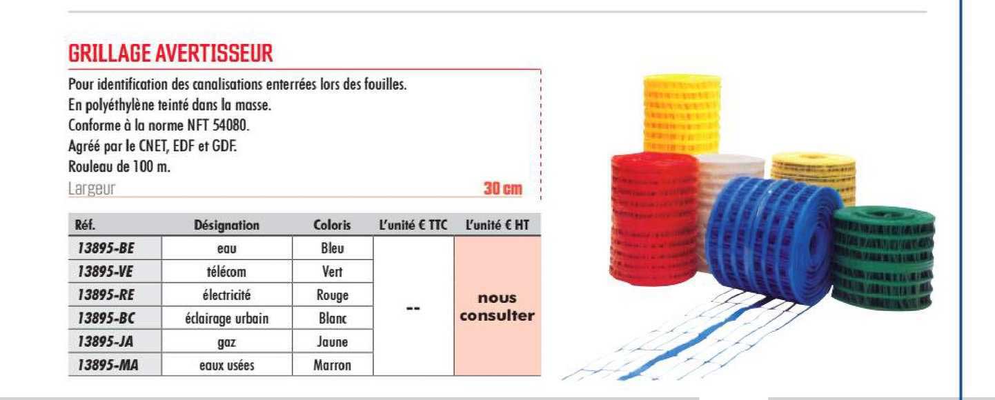grillage avertisseur