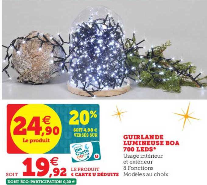 guirlande lumineuse boa 700 leds