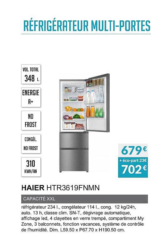 haier htr3619fnmn capacité xxl
