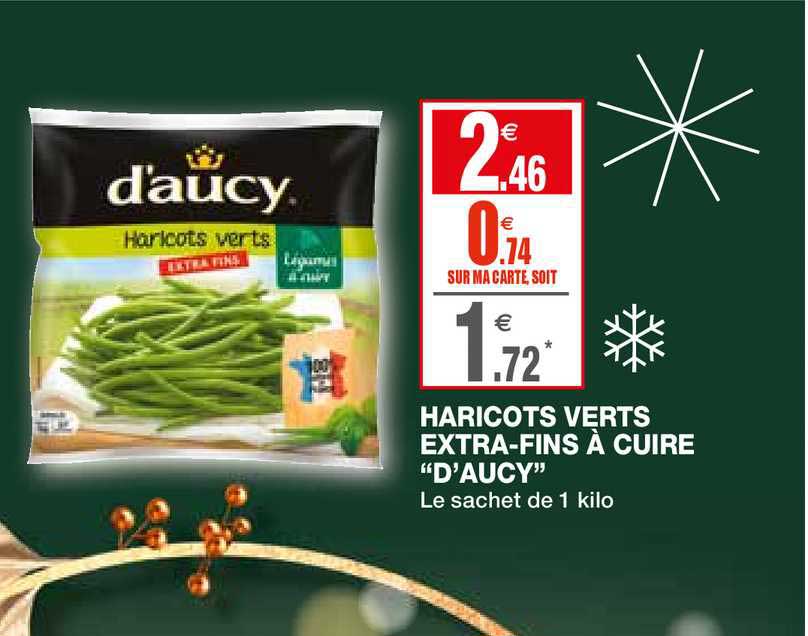 Haricots Verts Extra Fins à Cuire D'aucy