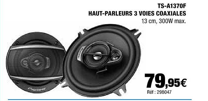 haut-parleurs 3 voies coaxiales ts-a1370f pioneer