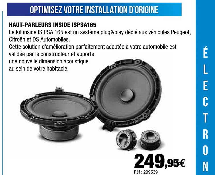 haut-parleurs inside ispa165