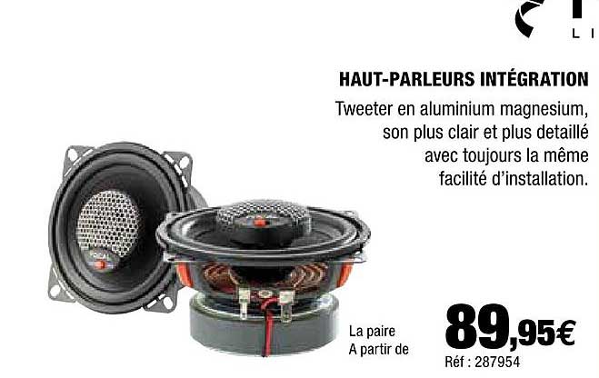 haut-parleurs intégration