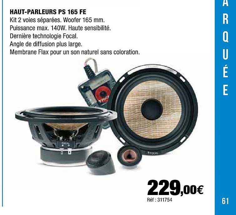 haut-parleurs ps 165 fe focal