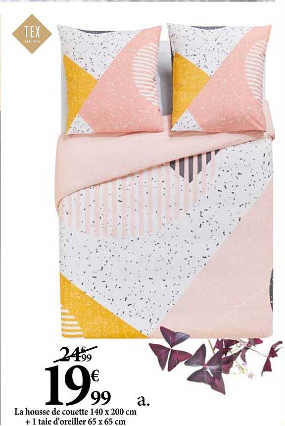 Housse De Couette 140 X 200 Cm + 1 Taie D'oreiller 65 X 65 Cm