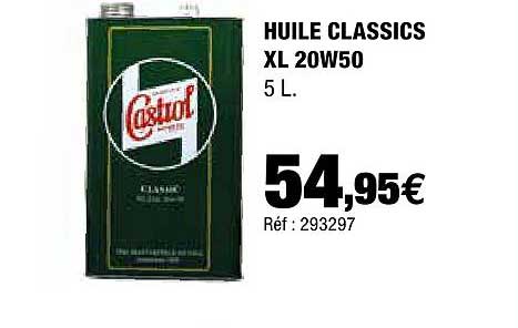 huile classics xl 20w50 castrol