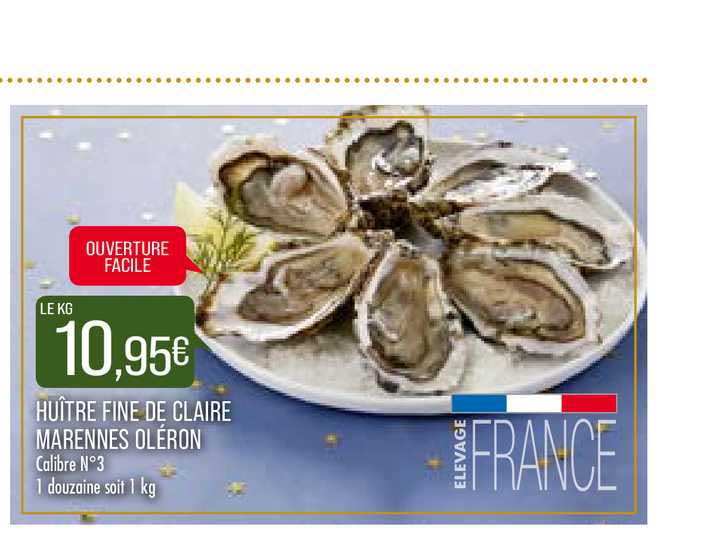 huître fine de claire marennes oléron