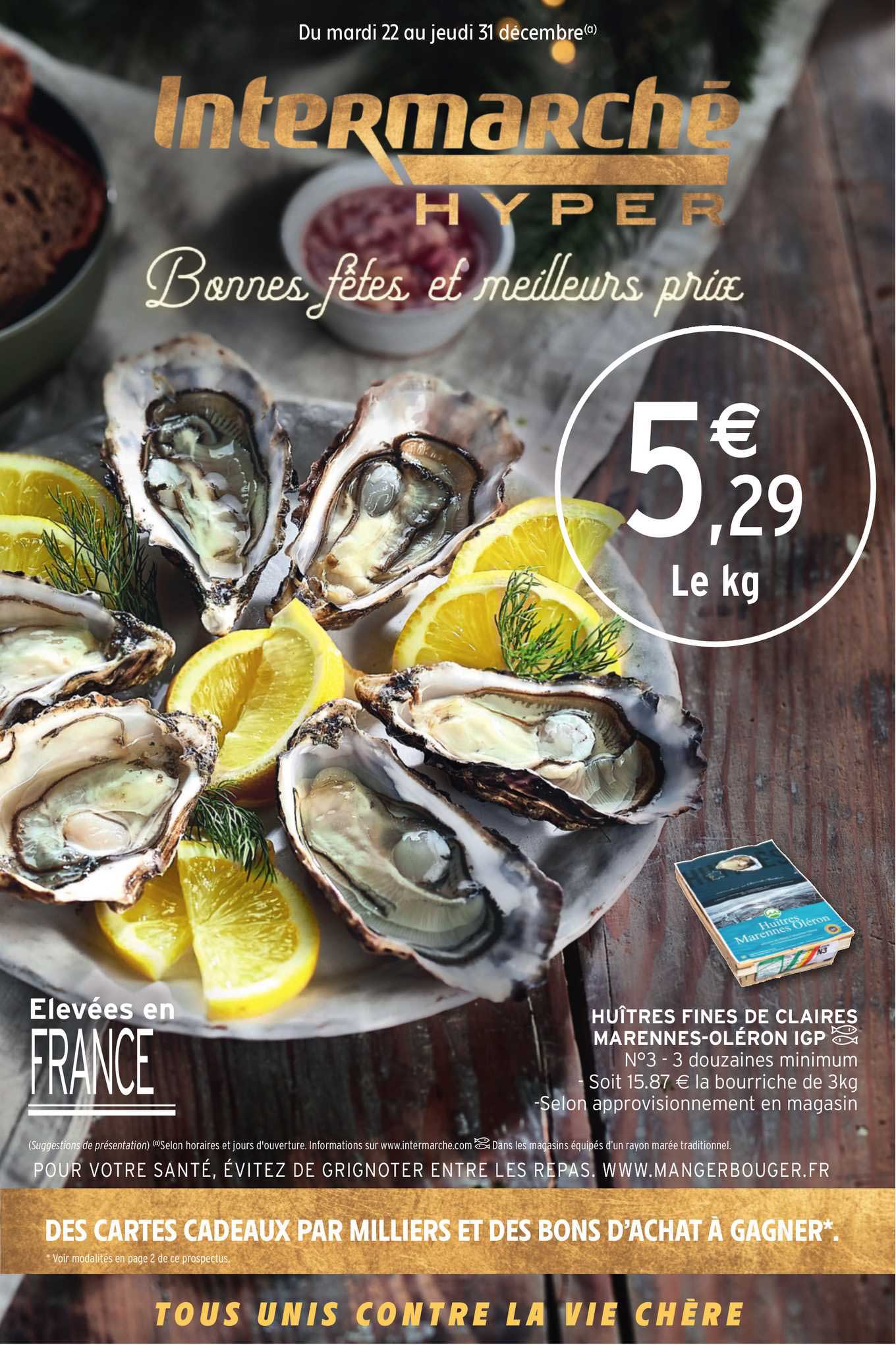 huîtres fines de claires marennes-oléron igp