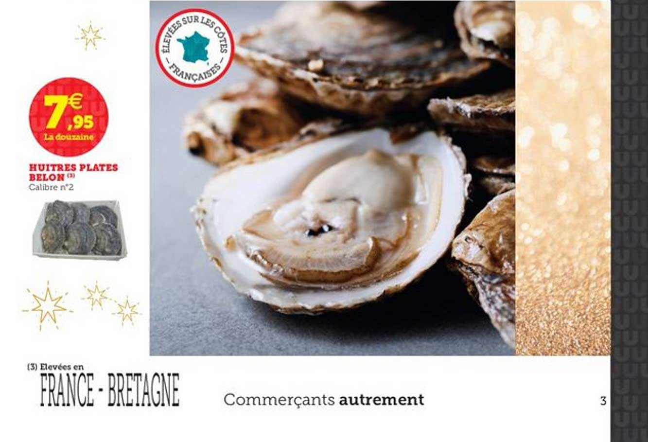 huîtres plates belon