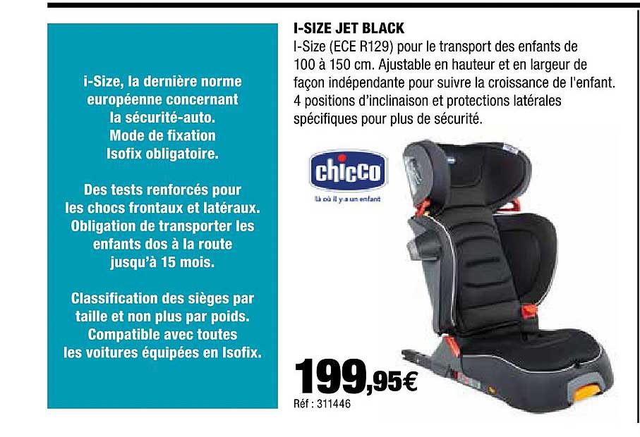 i-size jet black chicco