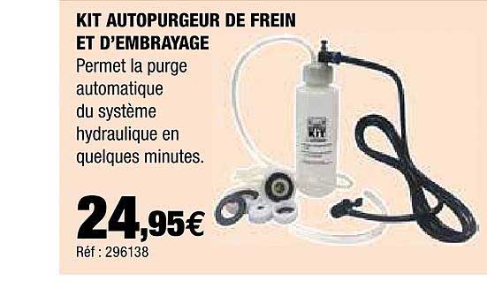 kit autopurgeur de frein et d'embrayage