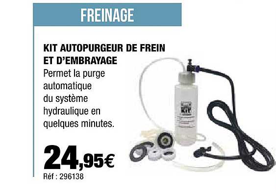 kit autopurgeur de frein et d'embrayage