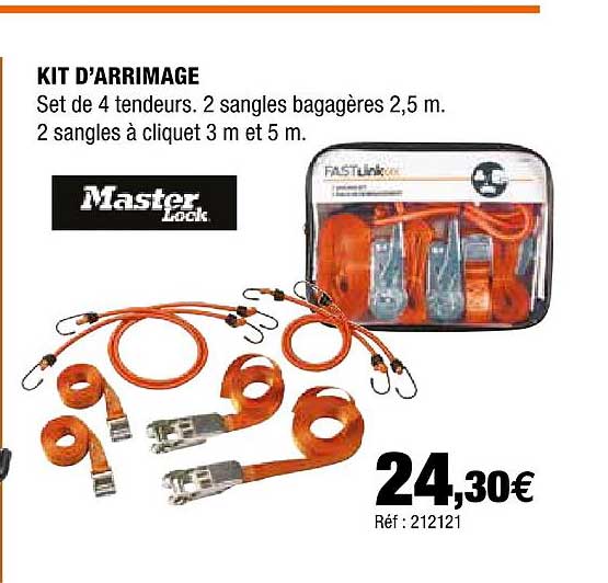 kit d'arrimage master lock