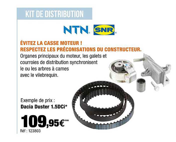 kit de distribution nts snr