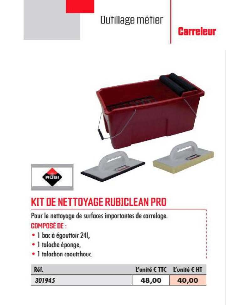 kit de nottoyage rubiclean pro rubi