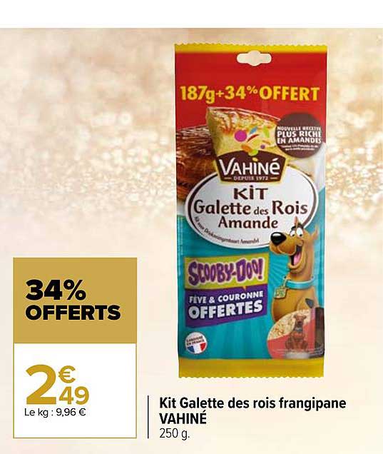 kit galette des rois frangipane vahiné