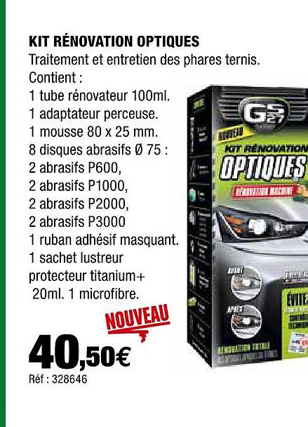 Kit Rénovation Optique Gs27