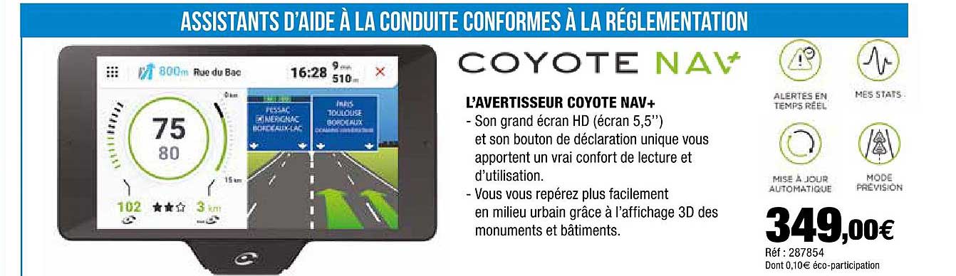 l'avertisseur coyote nav+