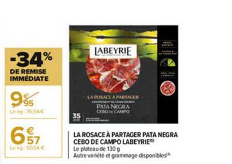 la rosace à partager pata negra cebo de campo labeyrie