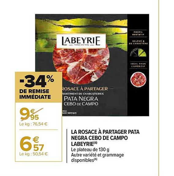 la rosace à partager pata negra cebo de campo labeyrie