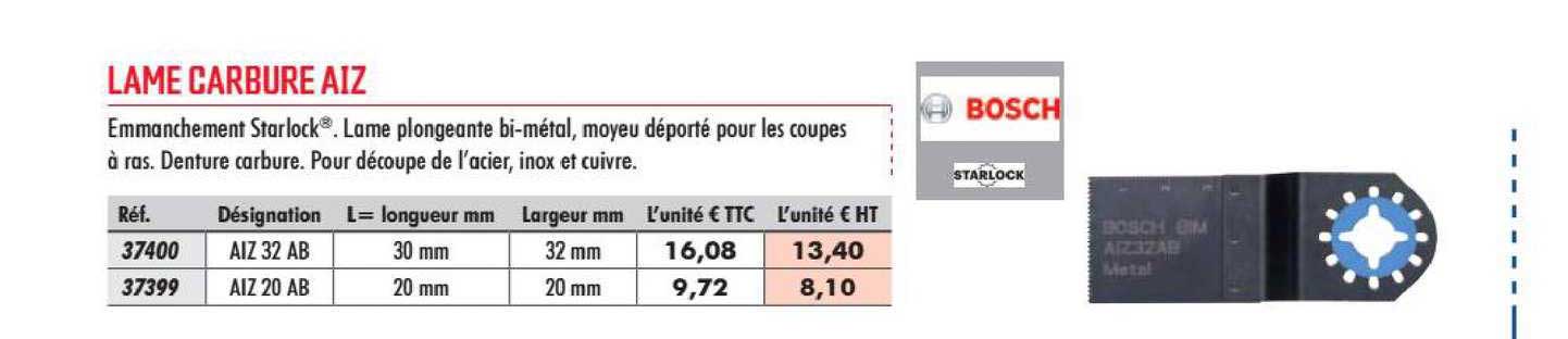lame carbure aiz bosch